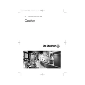 De Dietrich DCI499XU1 Cooker manual cover