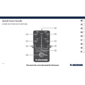 TC Electronic DARK MATTER DISTORTION manual cover