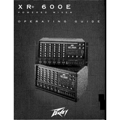 Peavey XR 600E Mixer manual cover