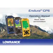 Lowrance Endura Safari GPS manual cover