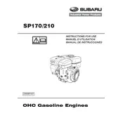 Subaru SP170 Engine manual cover