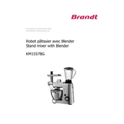 Brandt KM1557BG Mixer manual cover