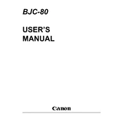 Canon BJC-80 manual cover