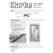 Clarke 6471500 CDD1 Dust Screen manual cover