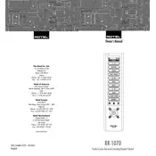 Rotel RR-1070 Remote Control manual cover