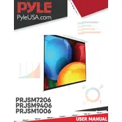 Pyle PRJSM1006 Projector Screen manual cover