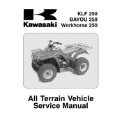 Kawasaki BAYOU 250 ATV manual cover