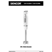 Sencor SHB 4358WH Blender manual cover