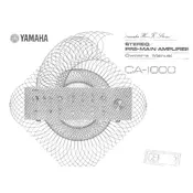 Yamaha CA-1000 Amplifier manual cover