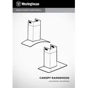 Westinghouse WRCG940SB Hood manual cover