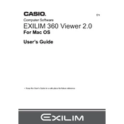 Casio Exilim 360 Ver.2.0 Mac OS Software manual cover