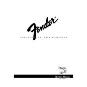 Fender Stage 112 SE 22-6730 230V Amplifier manual cover