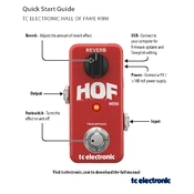 TC Electronic Hall of Fame Mini manual cover