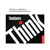 Lenovo ThinkCentre M70t Gen 3 Computer manual cover