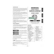 Honda GX120 Rammer Type 2009 Engine manual cover