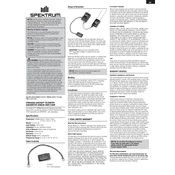 Spektrum SPMA9589 Sensor manual cover