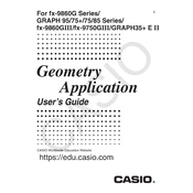 Casio Geometry Application Software manual cover