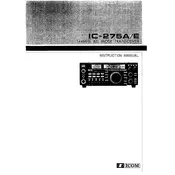 Icom IC-275E Transceiver manual cover