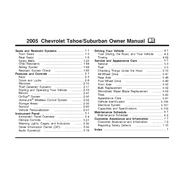 Chevrolet Suburban 2005 manual cover