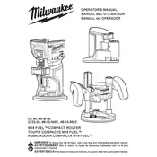 Milwaukee M18 Fuel 2723-20 Router manual cover