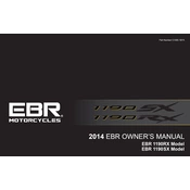 Buell EBR 1190RX 2014 Motorcycle manual cover