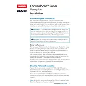 Simrad ForwardScan Sonar Navigator manual cover