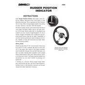 Davis 385 Rudder Indicator manual cover