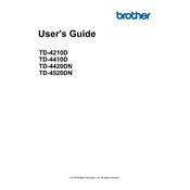 Brother TD-4520DN manual cover