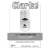 Clarke 4500135 CDM65 3-1 Super Detector manual cover