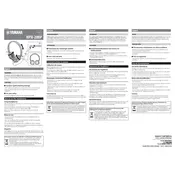 Yamaha HPH-200P Headphone manual cover