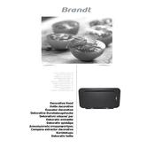 Brandt BHV6661B Hood manual cover