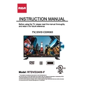 RCA RTDVD2409-F TV manual cover