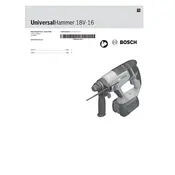 Bosch UniversalHammer 18V-16 Hammer manual cover