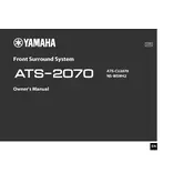 Yamaha ATS-2070 Surround System manual cover