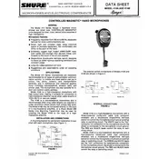 Shure 414B Microphone manual cover