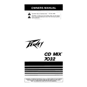 Peavey CD MIX 7032 Mixer manual cover