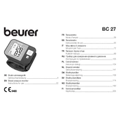 Beurer BC 27 Blood Pressure Monitor manual cover