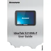 Lenovo IdeaTab S2109A-F Tablet manual cover