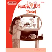 Fisher Price Mattel Spark Art Easel K0026 Toy manual cover