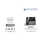 Grandstream GRP2615 IP Phone manual cover