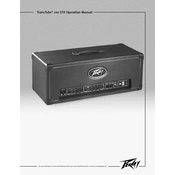 Peavey TransTube 100 EFX Amplifier manual cover