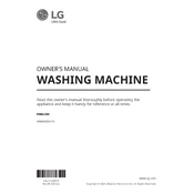 LG WM4500HBA WM4500HBA.ABLEEUS Washing Machine manual cover