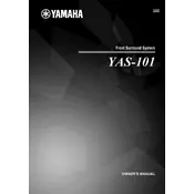 Yamaha YAS-101 Soundbar manual cover