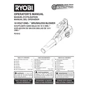 Ryobi P21012 Blower manual cover