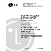 LG LFC23760SB Refrigerator manual cover