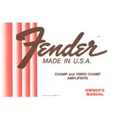 Fender Vibro Champ 1980 Amplifier manual cover