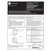 GE RAB7116B Case manual cover