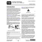 Toro ProStripe 560 02657 Mower manual cover