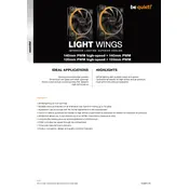 be quiet! Light Wings 120mm PWM Fan manual cover