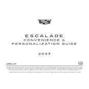 Cadillac Escalade 2023 manual cover